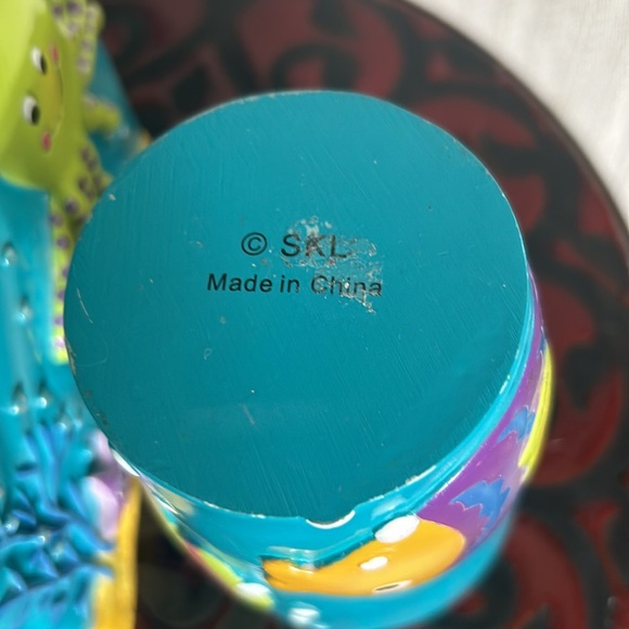 Ceramic Sea Creature Underwater Ocean Tissue Box Cover & Cup - Picture 6 of 8